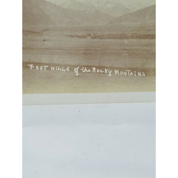 Vintage Real Photo Post Card Foothills of the Rocky Mtns K Ltd 1920's? Souvenir - Picture 1 of 9